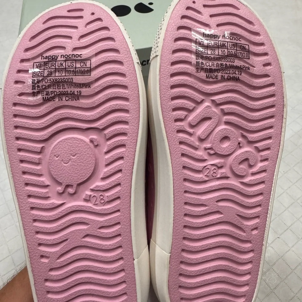 Kids Pink Water Shoes - Slip-On Water-Resistant Sneakers